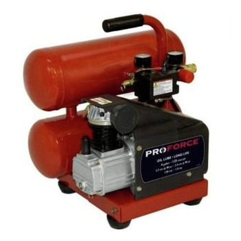 ProForce VSF1080421 1 HP 4 Gallon Oil-Free Twin Stack Air Compressor