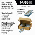 Klein Tools STP001 480-Piece Collated Utility Staples Set image number 1
