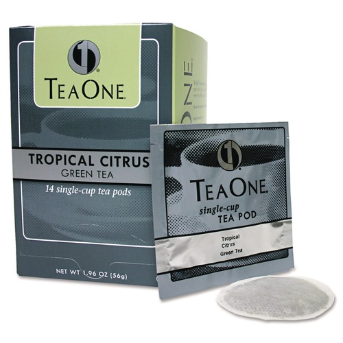 Tea One Tea Pods - Tropical Citrus Green (14/Box)