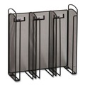 Bulk Savings Pricing 2 | Safco 3292BL 12.75 in. x 4.5 in. x 13.25 in. 3 Compartments Steel Mesh Onyx Breakroom Organizers - Black image number 1