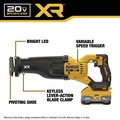 Reciprocating Saws | Factory Reconditioned Dewalt DCS384WW1R 20V MAX XR Lithium-Ion Brushless Cordless Reciprocating Saw Kit with POWERPACK (8 Ah) image number 7