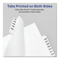 Office Jansan | Avery 01400 11 in. x 8.5 in. 26-Tab A to Z Avery Style Preprinted Legal Exhibit Side Tab Index Dividers - White (1-Set) image number 4