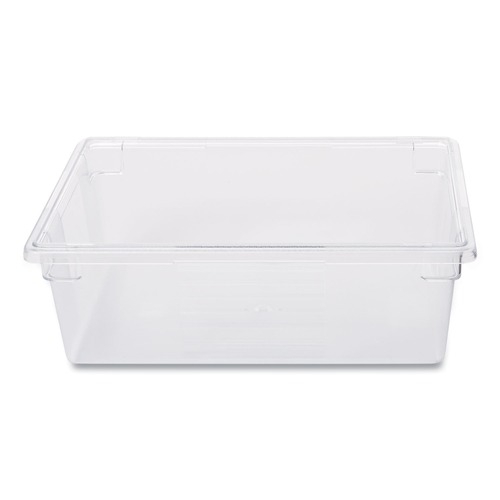 Food Trays, Containers, and Lids | Rubbermaid Commercial FG330000CLR 12.5 Gallon 26 in. x 18 in. x 9 in. Plastic Food/Tote Boxes - Clear image number 0