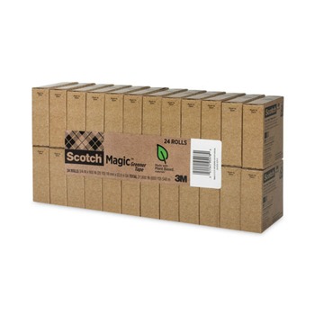 PRODUCTS | Scotch 812-24P 1 in. Core 0.75 in. x 75 ft. Magic Greener Tape - Clear (24-Piece/Pack)