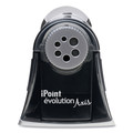 Office Jansan | Westcott 15509 5 in. x 7.5 in. x 7.25 in. AC-Powered iPoint Evolution Axis Pencil Sharpener - Black/Silver image number 1