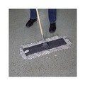 Mops | Boardwalk BWK1624 24 in. x 5 in. Disposable Cotton/Synthetic Cut End Dust Mop Head - White image number 5