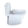 TOTO MS646124CEMFG#01 1-Piece Aquia IV CEFIONTECT WASHLETplus 1.28 and 0.8 GPF Elongated Dual Flush Universal height Toilet - Cotton White image number 4
