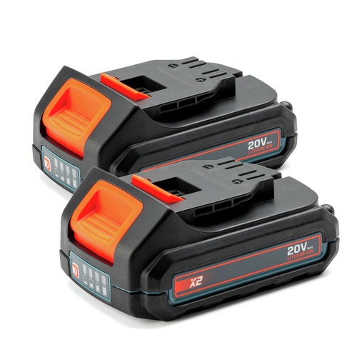 Batteries | Senix S2K0B2-02 (2) 20V Max 2.5 Ah Lithium-ion Batteries image number 0