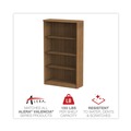  | Alera ALEVA635632WA Valencia Series 31.75 in. x 14 in. x 54.88 in. 4 Shelves Bookcase - Modern Walnut image number 7