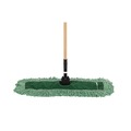 Cleaning & Janitorial Supplies | Rubbermaid Commercial FGJ85700GR00 48 in. x 5 in. Microfiber Looped-End Dust Mop Heads - Green (12/Carton) image number 4