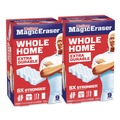 Sponges & Scrubbers | Mr. Clean 80867469 4.6 in. x 0.9 in. 2.2 in. Thick Magic Eraser - White (2/Carton) image number 0