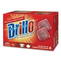 Cleaning Tools | Brillo 53304 2.5 in. x 3 in. Steel Wool Soap Pads - Gray/Pink (12/Carton) image number 3