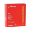 Office Jansan | Universal UNV08863 Fluorescent Ink Chisel Tip Desk Highlighters - Orange (1 Dozen) image number 0