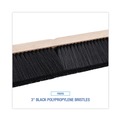 Brooms | Boardwalk BWK20636 3 in. Polypropylene Bristles 36 in. Brush Floor Brush Head - Black image number 3