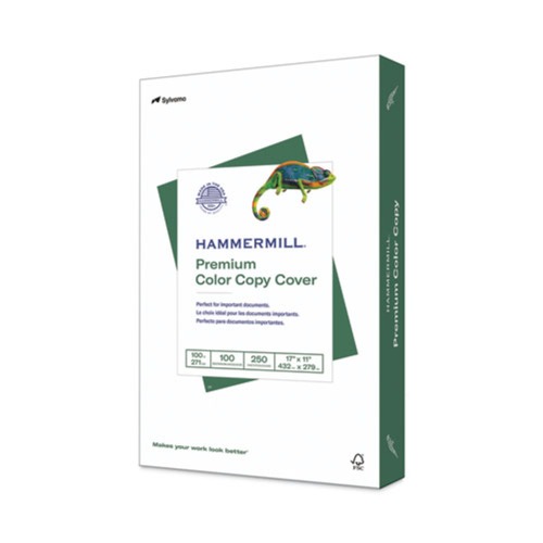 Office Jansan | Hammermill 133202 11 in. x 17 in. Smooth Photo Premium Color Copy Cover - White (250/Pack) image number 0