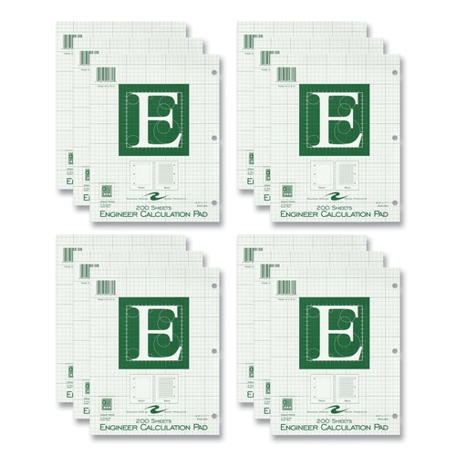 Notebooks & Pads | Roaring Spring 95389 8.5 in. x 11 in. Sheets Engineer Pad - Light Green (12/Carton) image number 0