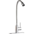 Bathroom Sink Faucets | Elkay LK2500CR Pursuit Laundry/Utility Faucet with Flexible Spout Forward Only Lever Handle (Chrome) image number 1