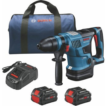 Factory Reconditioned Bosch 18V Brushless Lithium-Ion 1-1/4 in. Cordless PROFACTOR SDS-Plus Bulldog Rotary Hammer Kit with 2 Batteries (8 Ah)