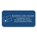 File Folders | Roaring Spring 54121 Accommodates (100) 11 in. x 8.5 in. Sheets Pocket Folder with Prongs - Dark Blue (250/Carton) image number 3