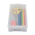 Pencils | Advantus 40309 8.25 in. x 3.75 in. x 1.5 in. Super Stacker Pencil Box - Clear image number 3