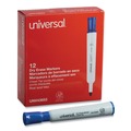 Universal UNV43653 Broad Chisel Tip Dry Erase Marker - Blue (1 Dozen) image number 1