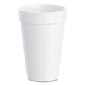 Cutlery | Dart 16J165 16 oz. Foam Drink Cups - White (500/Carton) image number 2