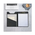 Office & Office Supplies | Samsill 71410 Value Inside Front Pocket Brass Clip Heavyweight Sealed Vinyl Padfolio - Black image number 4