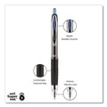 Office Jansan | uni-ball 33951 Medium 0.7 mm Blue Ink Signo 207 Gel Pen Retractable - Smoke/Black/Blue Barrel (1 Dozen) image number 2