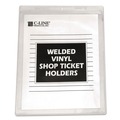 Office Jansan | C-Line 80911 8-1/2 in. x 11 in. Top Load Vinyl Shop Ticket Holders - Clear Front (50/Box) image number 2