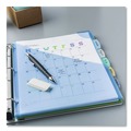 Office Jansan | Avery 16183 Write and Erase Big Tab 11 in. x 8.5 in. 5-Tab 3-Hole Punched Expandable Pocket Durable Plastic Dividers - Assorted (1-Set) image number 3