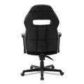  | Alera BT51593GY 15.91 in. to 19.8 in. Seat Height Racing Style Ergonomic Gaming Chair - Black image number 6