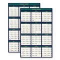 Bulletin Boards | House of Doolittle 390 12-Month (July-June): 2025-2026 and 12-Month (Jan to Dec): 2026 24 in. x 37 in. Four Seasons Business/Academic Recycled Wall Calendar image number 0