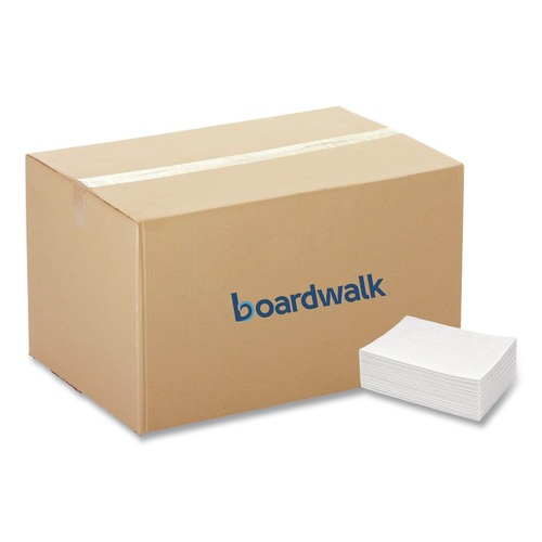 Office Jansan | Boardwalk BWK-N8200 13 in. x 21 in. Foodservice Wipers - White (150/Carton) image number 0