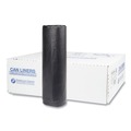 Trash Bags | Inteplast Group S404816K 45 gal. 16 microns 40 in. x 48 in. High-Density Interleaved Commercial Can Liners - Black (25 Bags/Roll, 10 Rolls/Carton) image number 0