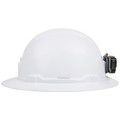 Hard Hats | Klein Tools 60406RL Non-Vented Full Brim Hard Hat with Rechargeable Headlamp - White image number 7