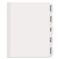 Mothers Day Sale! Save an Extra 10% off your order | Avery 14434 11 in. x 8.5 in. 5 Big Tab Printable White Label Tab Dividers - White (20/PK) image number 2
