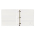 Office Jansan | Avery 05304 3 Slant Rings 1 in. Capacity 11 in. x 8.5 in. Heavy-Duty Non Stick View Binder with DuraHinge - White image number 1