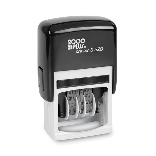 Bulk Savings Pricing 2 | COSCO 2000PLUS 010129 Self-Inking Economy Dater - Black image number 0