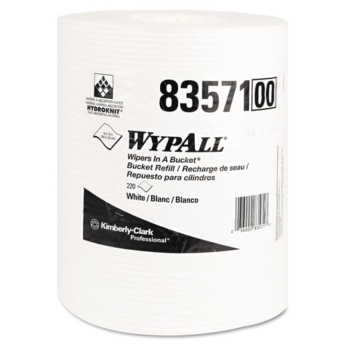 Office Jansan | WypAll KCC 83571 X70 Wipers In A Bucket 13 in. x 10 in. Wipe Refills - White (220/Roll, 3 Rolls/Carton) image number 0