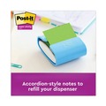 Office Jansan | 3M R330-10SSAN 3 in. x 3 in. Pop-Up Note Refill - Assorted (90 Sheets/Pad, 10 Pads/Pack) image number 2