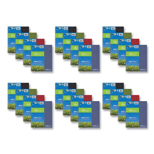 Notebooks & Pads | Roaring Spring 13362 11 in. x 9 in. 80-Sheets Earthtones Medium/College Rule BioBased Paper Notebook - Randomly Assorted Cover Colors (24/Carton) image number 0