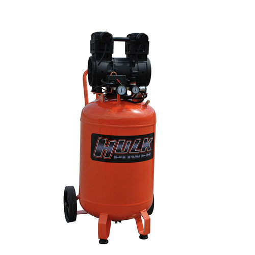 Portable Air Compressors | Hulk HP02P020SS 2 HP 20 Gallon Portable Vertical Dolly Air Compressor image number 0