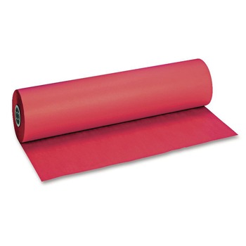 Pacon P101203 36 in. x 1000 ft. 40 lb Cover Weight Decorol Flame Retardant Art Rolls - Cherry Red (1-Roll)