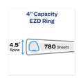 Office Jansan | Avery 79804 11 in. x 8.5 in. 3 Rings 4 in. Capacity Heavy-Duty View Binder with DuraHinge and Locking One Touch EZD Rings - Navy Blue image number 2