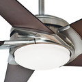 Ceiling Fans | Casablanca 59090 54 in. Contemporary Stealth Brushed Nickel Dark Walnut Indoor Ceiling Fan image number 4