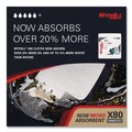 Office Jansan | WypAll 41026 12.5 in. x 12 in. 1/4 Fold Power Clean X80 Heavy Duty Cloths - White (200/Carton) image number 4