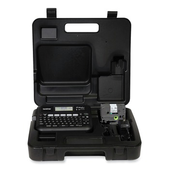 Brother P-Touch P-Touch 7.4 in. x 7 in. x 2.8 in. 30 mm/s Print Speed Business Expert Connected Label Maker with 2 Roll Sample Tape