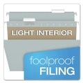 Office Jansan | Pendaflex 81604 1/5-Cut Tabs Letter Size Colored Hanging Folders - Gray (25/Box) image number 2