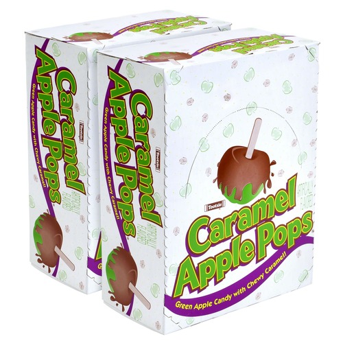 Snacks | Tootsie Roll 810128791861 0.63 oz Caramel Apple Pops (96/Carton) image number 0
