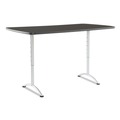  | Iceberg 69327 ARC 36 in. x 72 in. x 30 - 42 in. Rectangular Height-Adjustable Table - Graphite/Silver image number 0